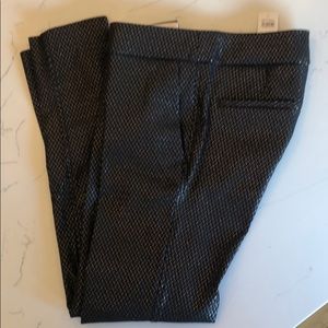 NWT Loft black/gold Marisa skinny pants